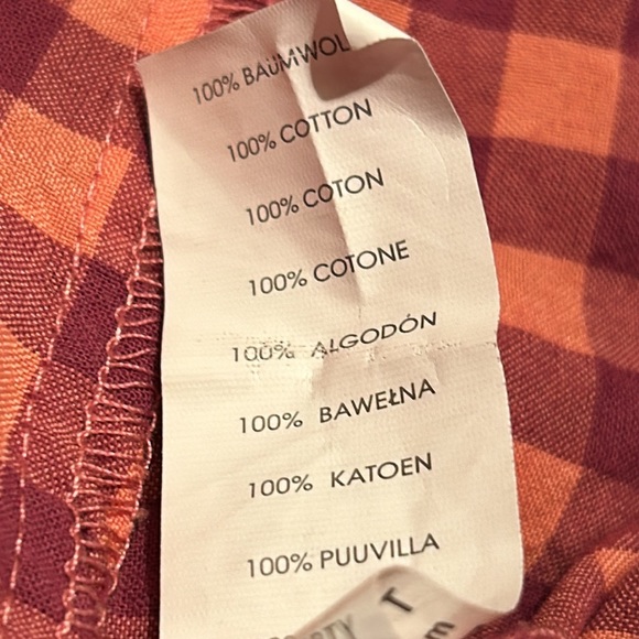 Daisy Street lightweight relaxed fit straight leg checkered high rise  trousers - Picture 4 of 5